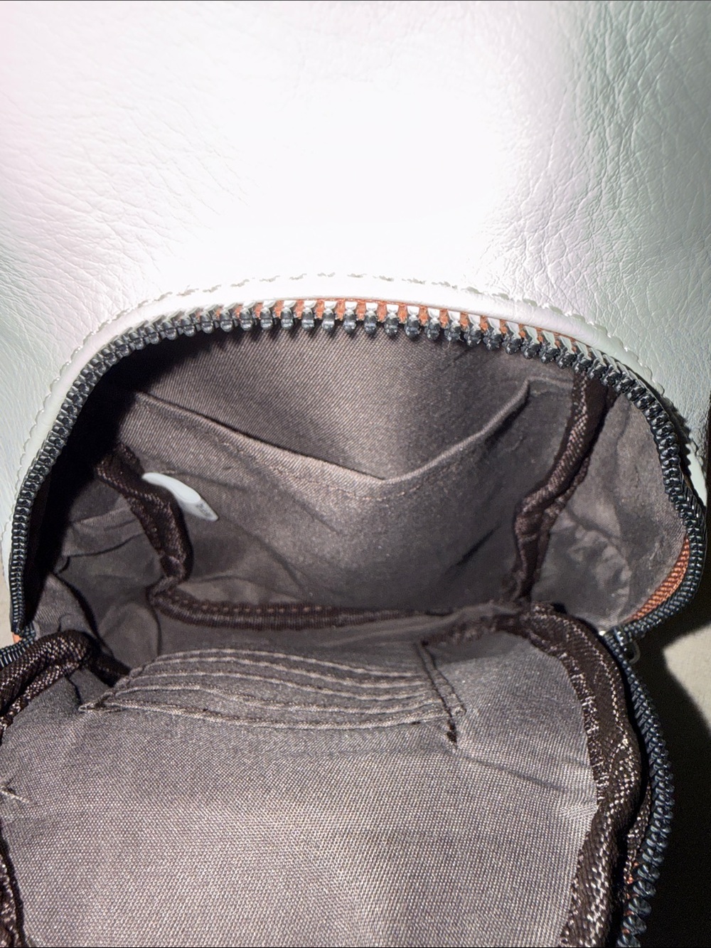 Cluci Cream and Brown Crossbody Sling Bag - Picture 12 of 13